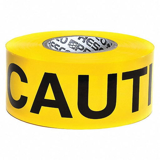 Presco B3104Y16-200 Barricade Tape, Yellow/Black, 1000ft x 3In