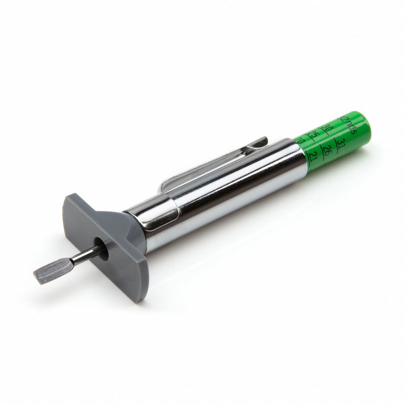 Steelman 422112G Color-Coded SAE Tire Tread Depth Gauge, 0-32/32 in Range, 1/32 in Increments, Aluminum, Gray Base