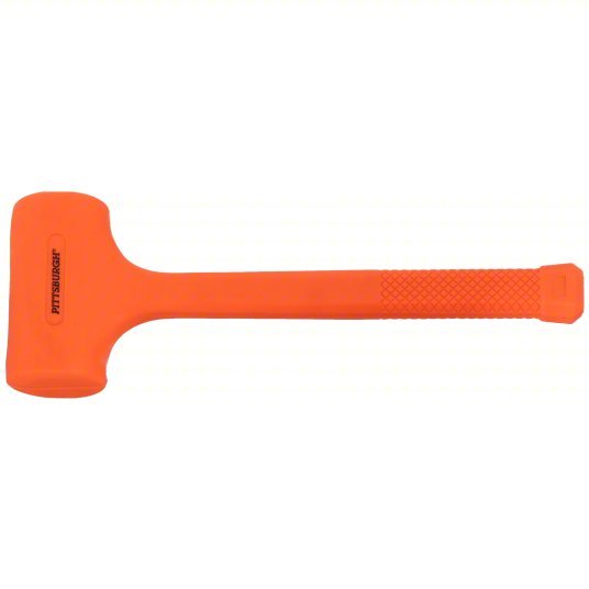 AMS 11677 Dead Blow Hammer Steel Handle, 2 3/8 lb Head Wt, 2 1/4 in Hammer Face Dia, 14 in Overall Lg