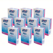 Purrell 9022-10 Hand Sanitizer Wipes Packet, 100 Wipes per Container, Alcohol