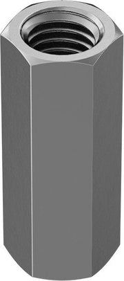 McMaster 90264A525 Zinc-Plated Steel Coupling Nut Low-Strength, 5/8"-11 Thread Size, 13/16" Wide