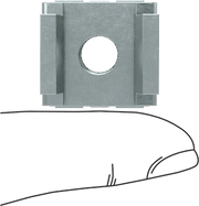 McMaster 90680A157 Snap-in Nut Zinc-Plated Steel, 3/8"-16 Size, for 0.162"-0.21" Thick Panel