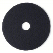 3M 7300 Stripping Pad Stripping, Black, 20 in Dia, Nylon, 5 PK