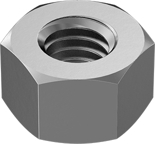McMaster 90725A043 Zinc-Plated Steel High Hex Nut Class 8, M6 x 1 mm Thread