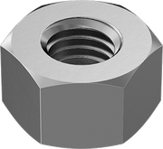 McMaster 95462A548 Medium-Strength Steel Hex Nut Grade 5, Zinc-Plated, 1"-8 Thread Size PK10