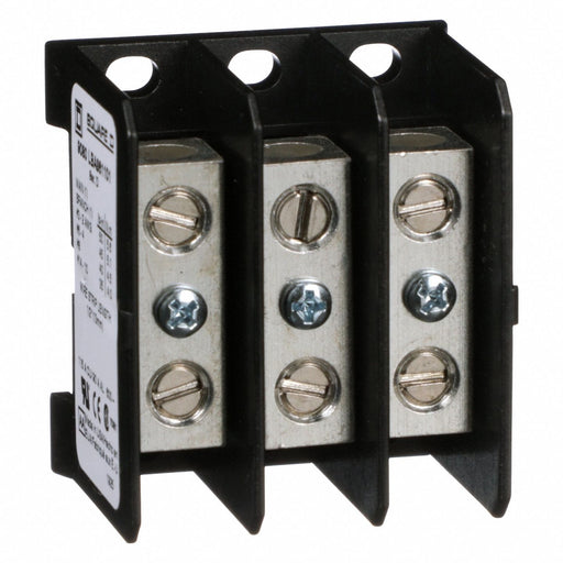 Square D 9080LBA361101 Power Distribution Block, Open, Lug, Lug, 14 AWG – 2 AWG For Line Side Wire Sizes