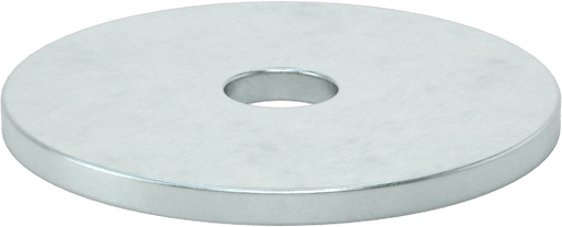 McMaster 91117A219 Zinc-Plated Steel Oversized Washer, for 3/8" Screw Size, 0.406" ID, 2.00" OD, 0.11" to 0.14" Thick, Pack of 5