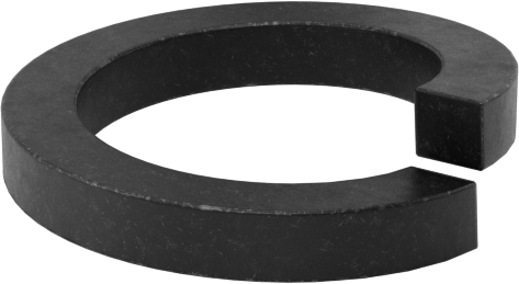 McMaster 91190A570 Black-Oxide Steel Split Lock Washer, for M12 Socket Head Screws, 12.7 mm ID, 18 mm OD, Pack of 100