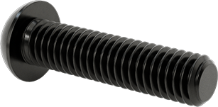 McMaster 91239A327 Button Head Hex Drive Screw Black-Oxide Alloy Steel, M6 x 1.00 mm Thread, 25 mm Long