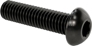 McMaster 91239A327 Button Head Hex Drive Screw Black-Oxide Alloy Steel, M6 x 1.00 mm Thread, 25 mm Long