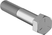 McMaster 91247A632 Medium-Strength Grade 5 Steel Hex Head Screw Zinc-Plated, 3/8"-16 Thread Size, 2" Long, Partially Threaded PK25