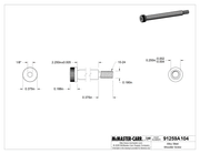 McMaster 91259A104 Alloy Steel Shoulder Screw 1/4" Shoulder Diameter, 2-1/4" Shoulder Length, 10-24 Thread