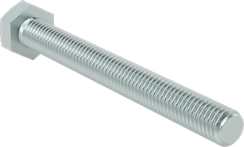McMaster 91280A546 Medium-Strength Class 8.8 Steel Hex Head Screw Zinc-Plated, M8 x 1.25 mm Thread, 50 mm Long Pk25