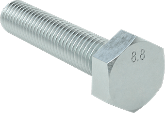 McMaster 91280A997 Medium-Strength Class 8.8 Steel Hex Head Screw Zinc-Plated, M18 x 2.5 mm Thread, 80 mm Long PK5