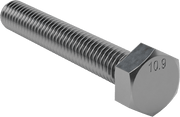 McMaster 91310A342 High-Strength Class 10.9 Steel Hex Head Screw, M6 x 1 mm Thread Size, 40 mm Long, Fully Threaded, Pack of 25