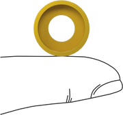 McMaster 91465K751 1/4" Hose ID Ring Stop for Brass Push-on Hose Fitting for Air and Water PK25