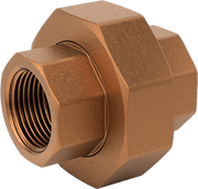 McMaster 9152K64 Medium-Pressure Brass Pipe Fitting Union Straight Connector, 3/4 NPT Female