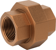 McMaster 9152K65 Medium-Pressure Brass Pipe Fitting Union Straight Connector, 1 NPT Female