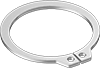 McMaster 98552A985 External Retaining Ring Assortment, for Metric with 440 Pieces, Zinc-Chromate Plated Steel