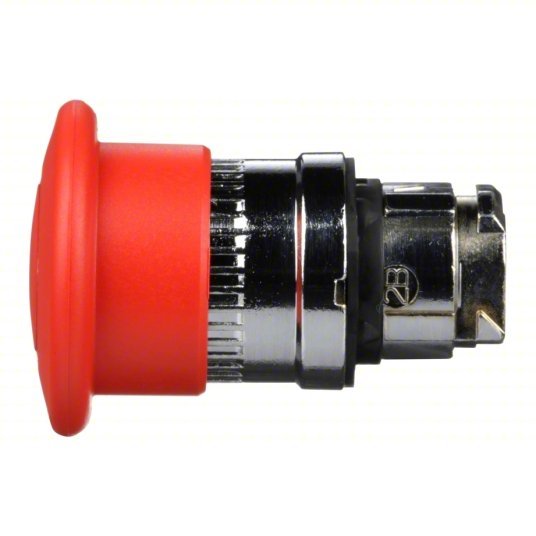 Schneider ZB4BT84 Push Button Operator 22 mm Size, Maintained Push / Maintained Pull, Red, Metal