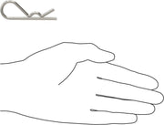 McMaster 92391A155 18-8 SS Hairpin Cotter Pin for 5/8"- 7/8" Pin Diameter, 1/8" Wire Diameter, 5/8" Eye Diameter