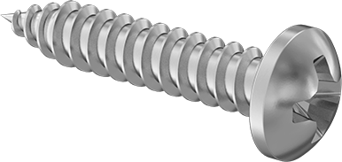 McMaster 90345A216 Tapping Screw Assortment for Sheet Metal Rounded Head, 18-8 Stainless Steel, 1250 Pieces