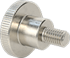 McMaster 92558A440 Stainless Steel Raised Knurled-Head Thumb Screw, M8 x 1.25 mm Thread Size, 12 mm Long