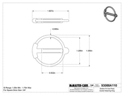 McMaster 93088A110 Stretch-Fit One-Piece Socket Retaining Ring for 3/4" Square Drive, 1-1/4" to 1-3/4" ID