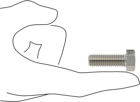 McMaster 93190A672 Super-Corrosion-Resistant 316 Stainless Steel Hex Head Screw 7/16"-14 Thread Size, 1-1/4" Long
