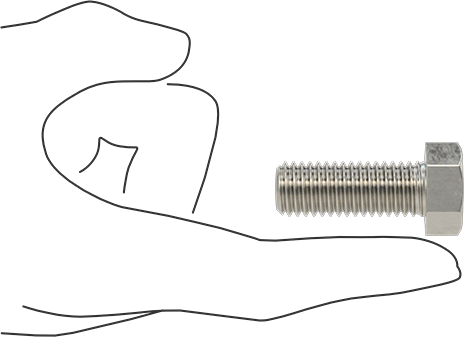 McMaster 93190A751 Super-Corrosion-Resistant 316 Stainless Steel Hex Head Screw 9/16"-12 Thread Size, 1-1/2" Long