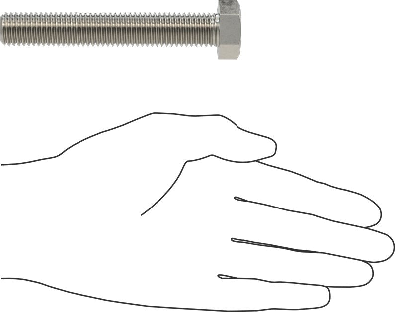 McMaster 93190A858 Hex Head Screw SS, 5/8"-11, Coarse, 4 In Lg