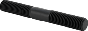 McMaster 93275A066 Black-Oxide Steel Threaded on Both Ends Setup Stud, M16 x 2 mm Thread Size, 47 mm Thread Lengths, 125 mm Long