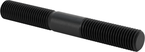 McMaster 93275A066 Black-Oxide Steel Threaded on Both Ends Setup Stud, M16 x 2 mm Thread Size, 47 mm Thread Lengths, 125 mm Long