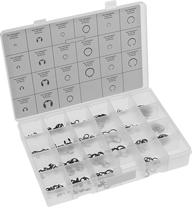 McMaster 93352A660 Retaining Ring Assortment External and Side-Mount, 540 Pieces