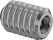 McMaster 93386A454 400 Nickel Alloy Cup-Point Set Screw 1/4"-20 Thread, 3/8" Long