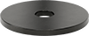 McMaster 2358T63 Static-Control Plate Caster, Swivel with Brake and 3" Diameter x 15/16" Wide Black Solid Rubber Wheel