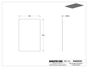 McMaster 9402K63 High-Strength Aramid/Buna-N Gasket Material Oil-Resistant, 1/16" Thick, 30" x 45"
