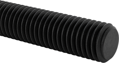 McMaster 94210A191 Medium-Strength Threaded Rod, Black-Oxide Grade B7 Steel, 5/8"-11 Thread Size, 4 Feet Long