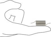 McMaster 9433K751 302 Stainless Steel Extension Spring with Hook Ends 1.75" Long, 0.5" OD, 0.041" Wire Diameter