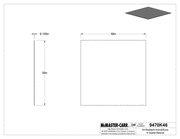 McMaster 9470K46 Oil-Resistant Aramid/Buna-N Gasket Material 30" x 30" Sheet, 1/8" Thick