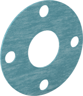 McMaster 9472K636 Oil-Resistant Aramid/Buna-N Gasket with Bolt Holes, for 2 Pipe Size, ANSI Class 150, 1/16" Thick