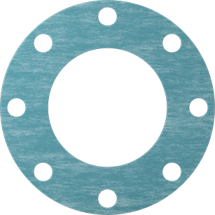 McMaster 9472K642 Oil-Resistant Aramid/Buna-N Gasket with Bolt Holes, for 5 Pipe Size, ANSI Class 150, 1/16" Thick