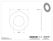 McMaster 9472K615 Oil-Resistant Aramid/Buna-N Gasket for 1-1/2 Pipe Size, ANSI Class 150, 1/8 Thickness