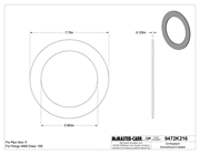 McMaster 9472K622 Oil-Resistant Aramid/Buna-N Gasket for 5 Pipe Size, ANSI Class 150, 1/16" Thick