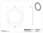 McMaster 9472K623 Oil-Resistant Aramid/Buna-N Gasket for 6 Pipe Size, ANSI Class 150, 1/8" Thick