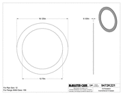 McMaster 9472K626 Oil-Resistant Aramid/Buna-N Gasket for 12 Pipe Size, ANSI Class 150, 1/8" Thick
