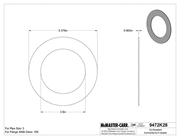 McMaster 9472K618 Oil-Resistant Aramid/Buna-N Gasket for 3 Pipe Size, ANSI Class 150, 1/16 in Thickness
