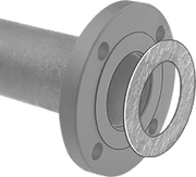 McMaster 9472K618 Oil-Resistant Aramid/Buna-N Gasket for 3 Pipe Size, ANSI Class 150, 1/8 in Thickness