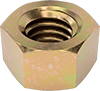 McMaster 91257A640 Zinc Yellow-Chromate Plated Hex Head Screw, Grade 8 Steel, 3/8"-16 Thread, 4" Long, Partially Threaded, Pack of 10