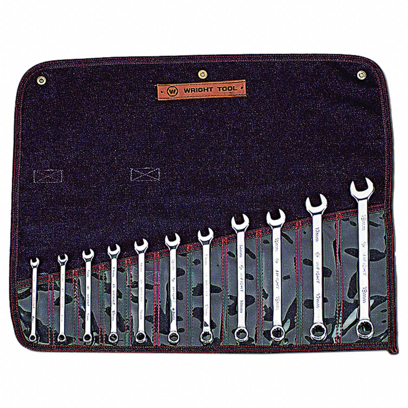 Wright 950 Metric Combination Wrench Set, 11 Tools, Full Polish